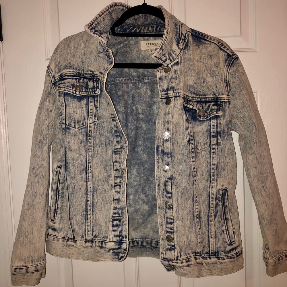 PacSun Acid Wash Jean Jacket Barely Worn